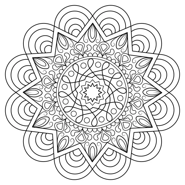 Mandala | Dibujos para colorear online para niños
