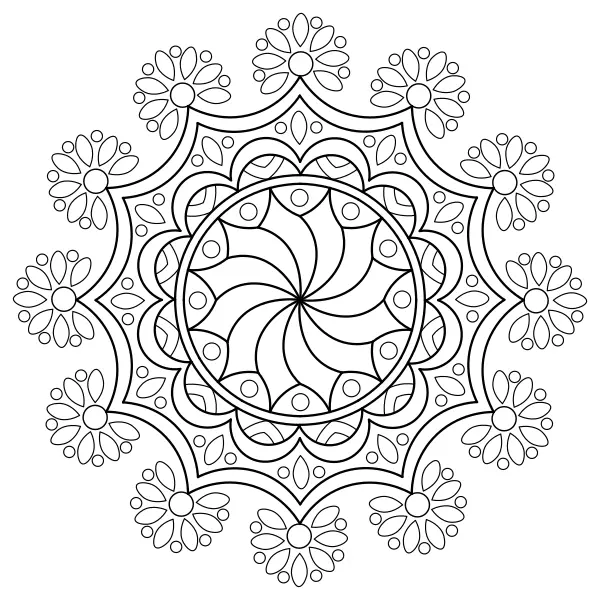 Mandala 3 | Dibujos para colorear online para niños