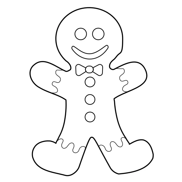 El hombrecito de pan de jengibre | Dibujos para colorear online para niños