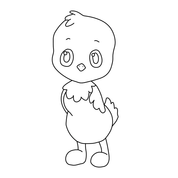 Pollito | Dibujos para colorear online para niños
