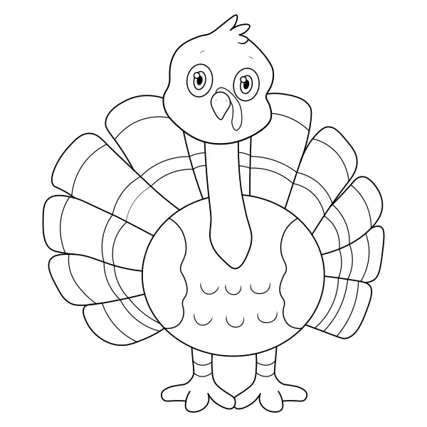 Pavo | Dibujos para colorear online para niños