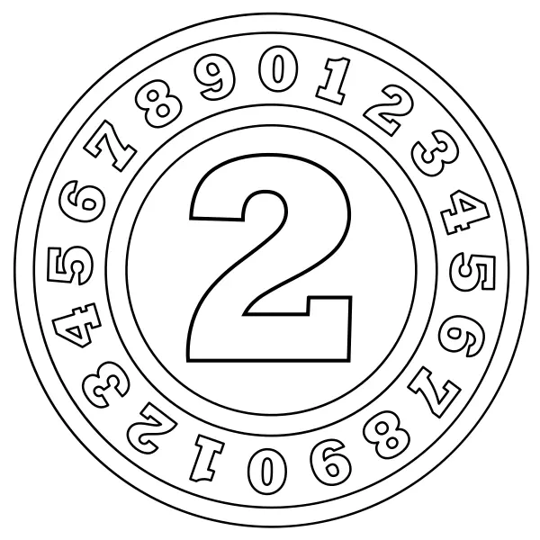 Número 2 | Dibujos para colorear online para niños