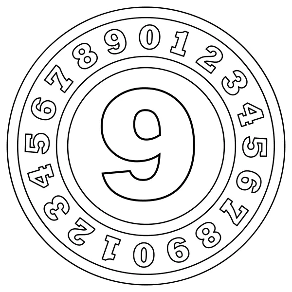 Número 9 | Dibujos para colorear online para niños