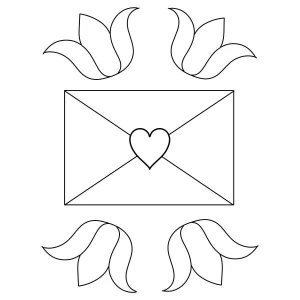 Carta de amor 2 | Dibujos para colorear online para niños