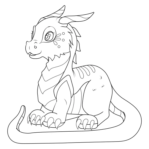 Dragón | Dibujos para colorear online para niños