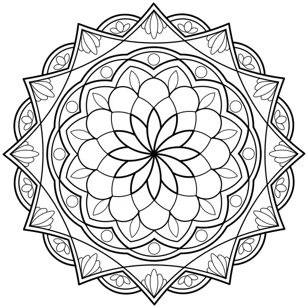 Mandala 14 | Dibujos para colorear online para niños