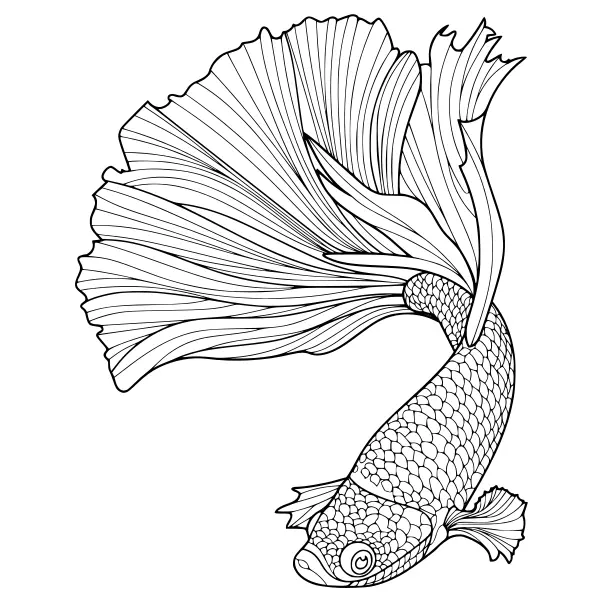 Mandala de peces | Dibujos para colorear online para niños