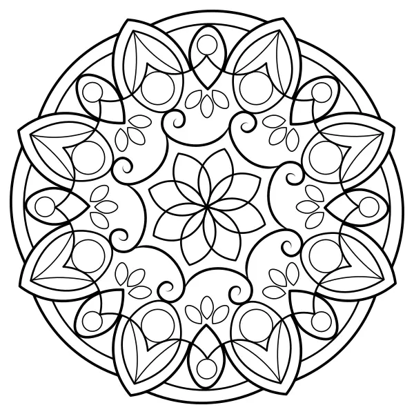Mandala 7 | Dibujos para colorear online para niños