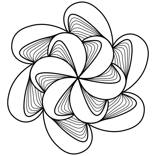 Mandala abstracta | Dibujos para colorear online para niños