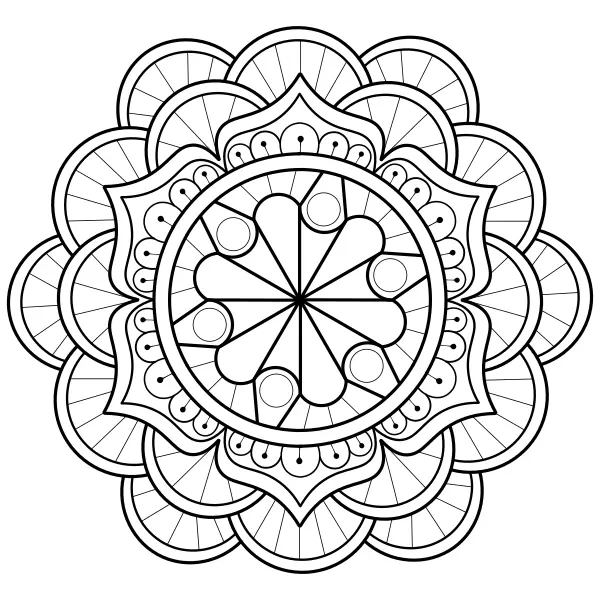 Mandala 9 | Dibujos para colorear online para niños