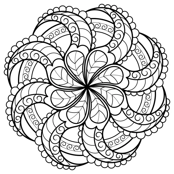 Mandala del pulpo | Dibujos para colorear online para niños
