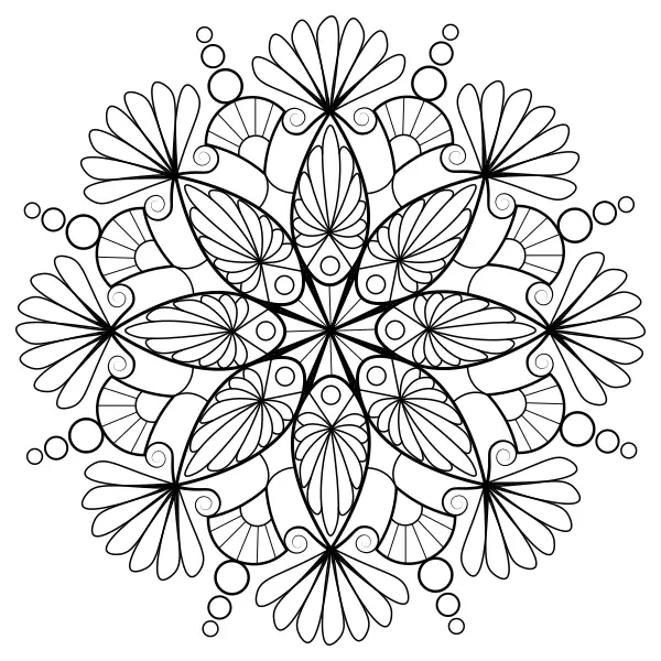 Mandala de pájaros | Dibujos para colorear online para niños