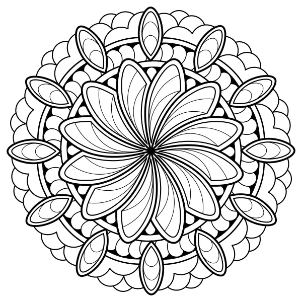 Mandala 12 | Dibujos para colorear online para niños