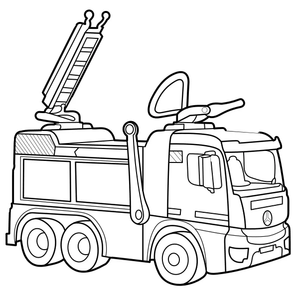 Camión de bomberos | Dibujos para colorear online para niños