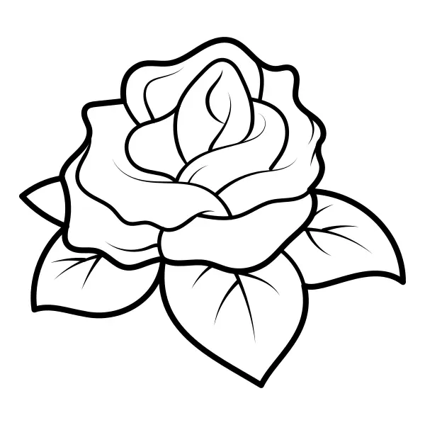 La rosa | Dibujos para colorear online para niños