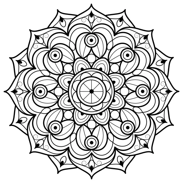 Mandala 15 | Dibujos para colorear online para niños