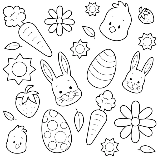 Recaudación de Pascua | Dibujos para colorear online para niños
