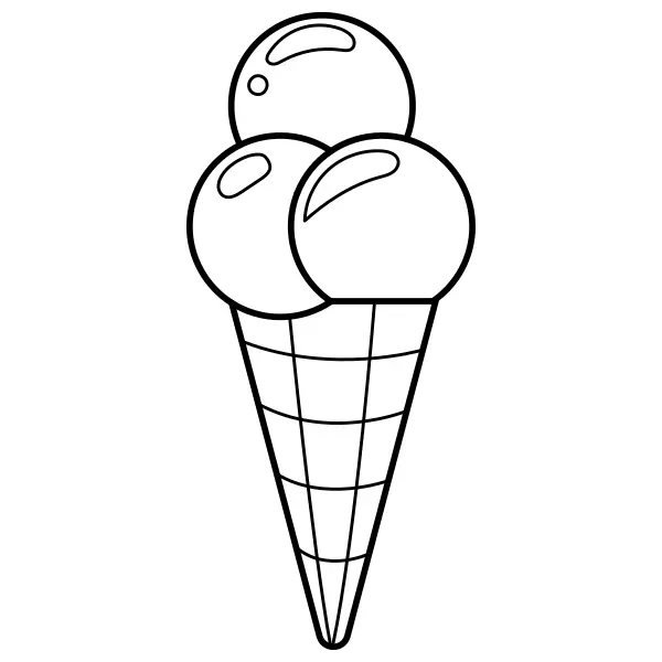Helado | Dibujos para colorear online para niños