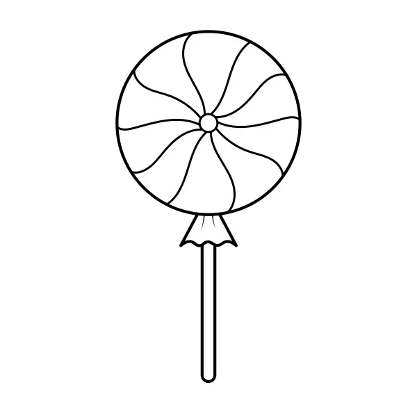 Piruleta | Dibujos para colorear online para niños