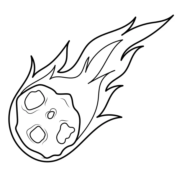 Meteorito | Dibujos para colorear online para niños