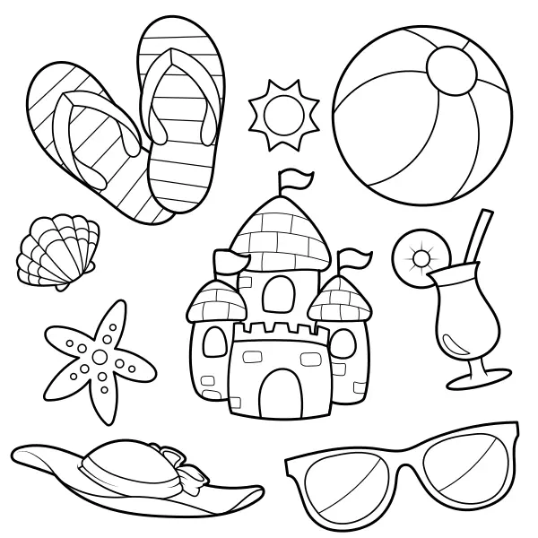 La sensación del verano | Dibujos para colorear online para niños