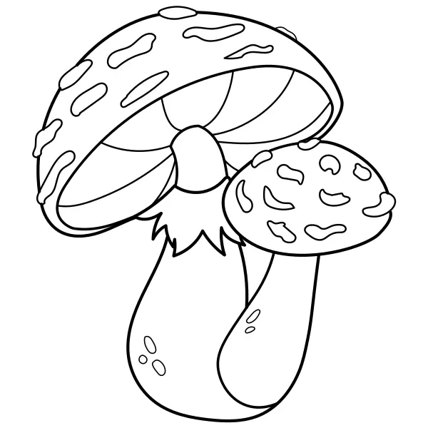 Amanitas | Dibujos para colorear online para niños