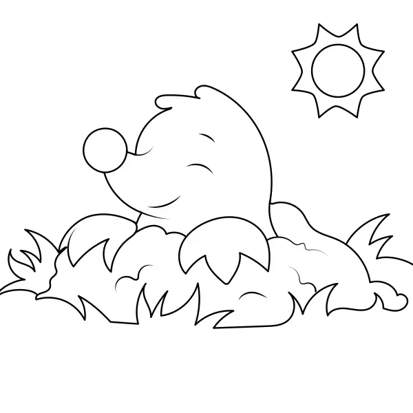 El topo | Dibujos para colorear online para niños