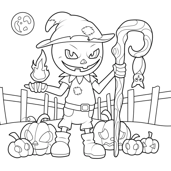 Calabazas de Halloween | Dibujos para colorear online para niños