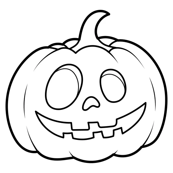 Calabaza de Halloween | Dibujos para colorear online para niños