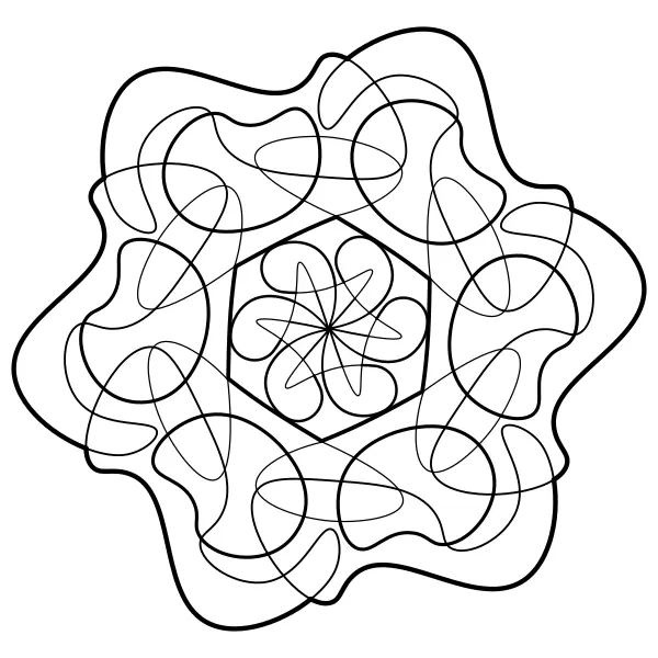 Mandala sin forma | Dibujos para colorear online para niños