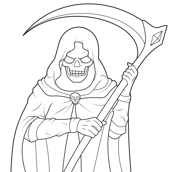 La Muerte | Dibujos para colorear online para niños