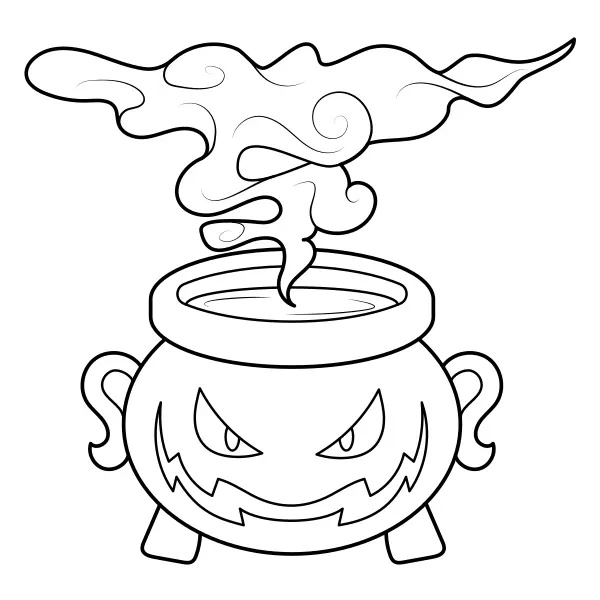 Olla humeante | Dibujos para colorear online para niños
