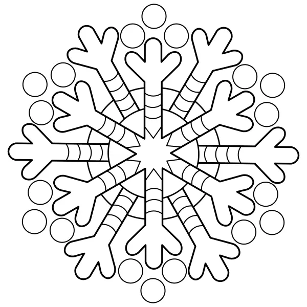 Copo de nieve | Dibujos para colorear online para niños