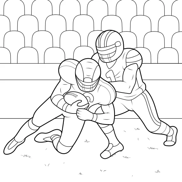 Fútbol americano | Dibujos para colorear online para niños
