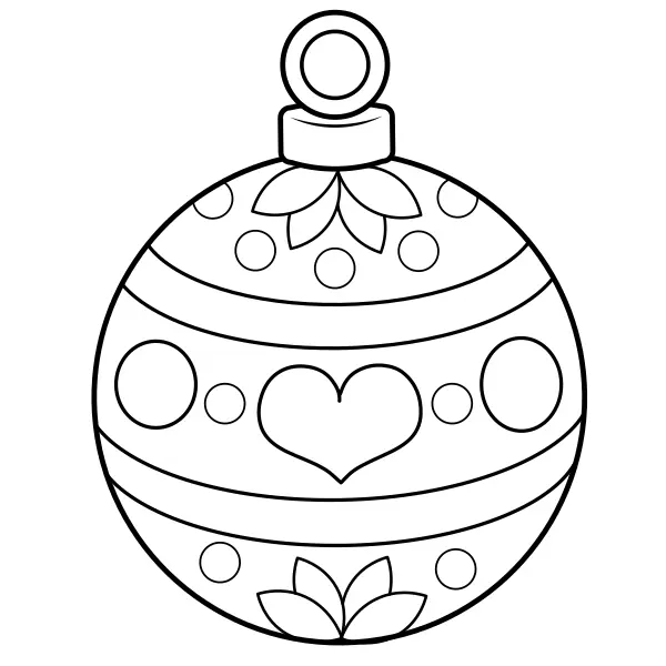 Bola de Navidad | Dibujos para colorear online para niños