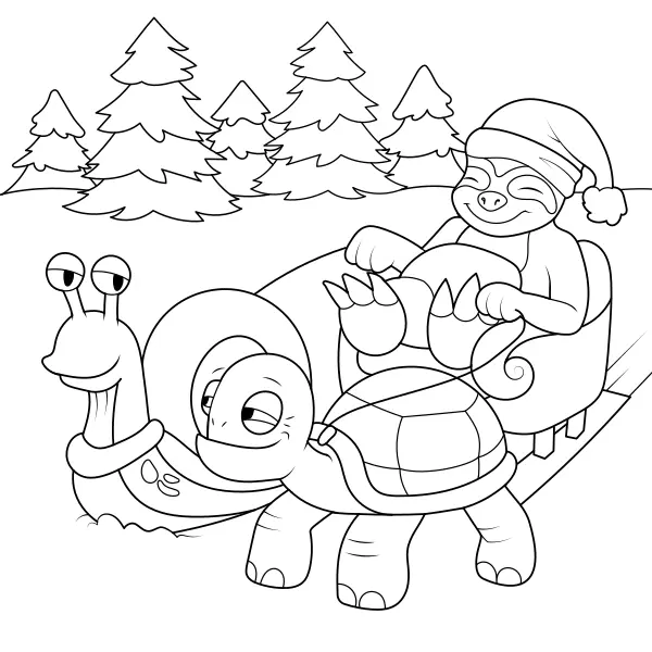 Santa Expres | Dibujos para colorear online para niños