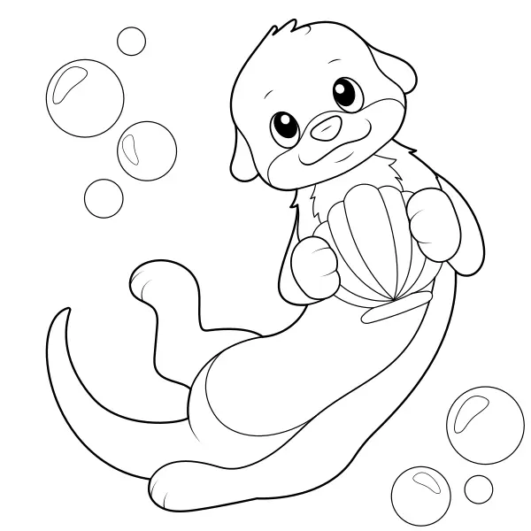 Nutria | Dibujos para colorear online para niños