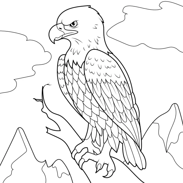Águila | Dibujos para colorear online para niños