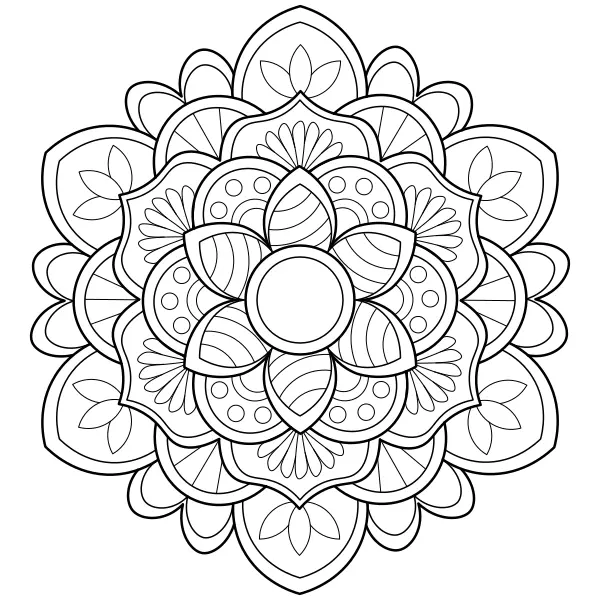 Mandala 20 | Dibujos para colorear online para niños