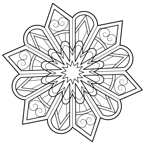 Mandala 21 | Dibujos para colorear online para niños