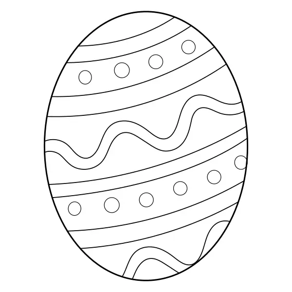 Huevo de Pascua | Dibujos para colorear online para niños