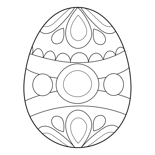 Huevo de Pascua | Dibujos para colorear online para niños