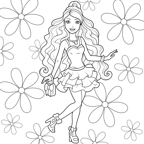 Barbie | Dibujos para colorear online para niños