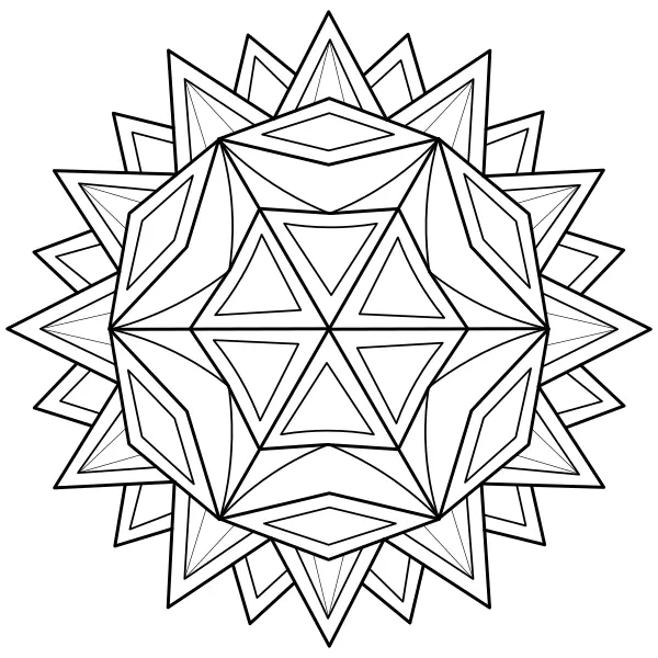 Mandala solar | Dibujos para colorear online para niños