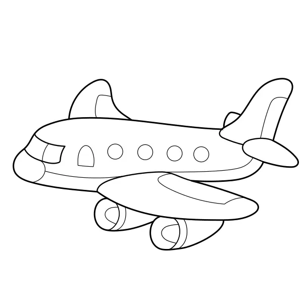Avión de juguete | Dibujos para colorear online para niños