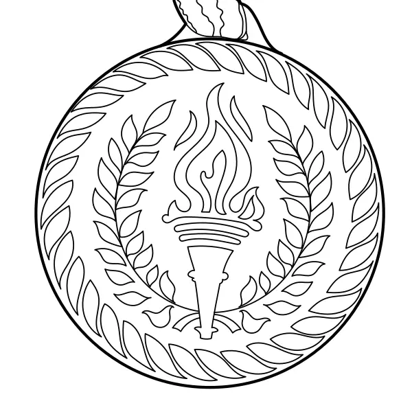 Medallas olímpicas | Dibujos para colorear online para niños