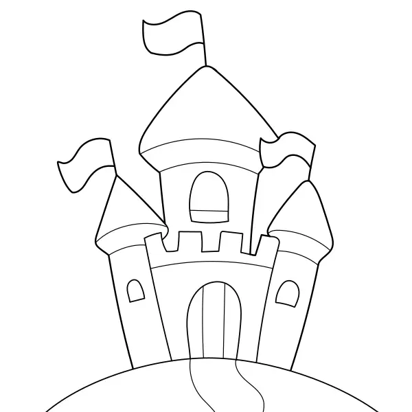 Castillo | Dibujos para colorear online para niños