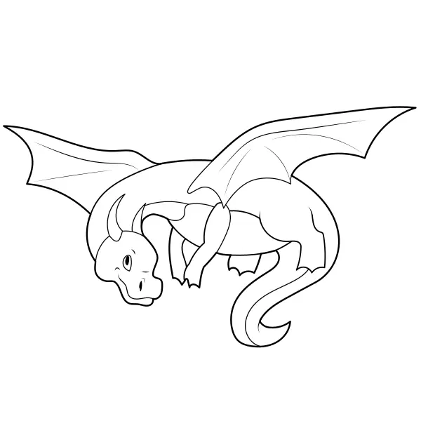 Dragón | Dibujos para colorear online para niños