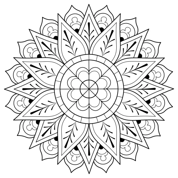 Mandala 25 | Dibujos para colorear online para niños