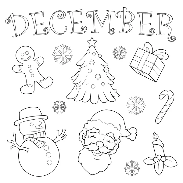 Colección de Navidad | Dibujos para colorear online para niños